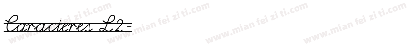 Caracteres L2字体转换